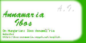 annamaria ibos business card